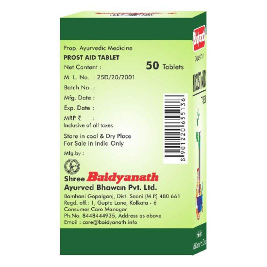 Baidyanath Asli Ayurved ProstaidIUrinary Track InfectionI50 Tablets