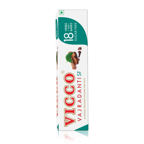 Vicco Vajradanti Ayurvedic Paste - Sugar Free, 18 Essential Herbs