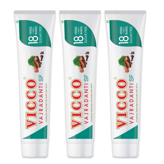 Vicco Vajradanti Ayurvedic Paste - Sugar Free, 18 Essential Herbs