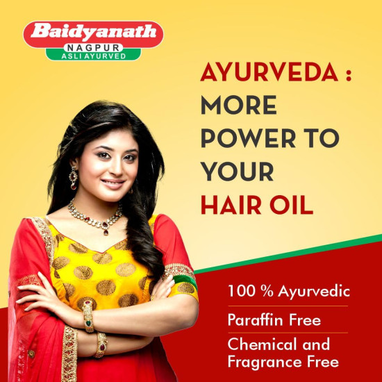 Baidyanath Maha Bhringraj Hair Oil - 200 ml | Mahabhringraj Tel | 100% Ayurvedic Oil