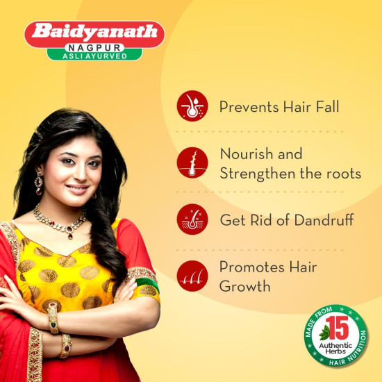 Baidyanath Maha Bhringraj Hair Oil - 200 ml | Mahabhringraj Tel | 100% Ayurvedic Oil