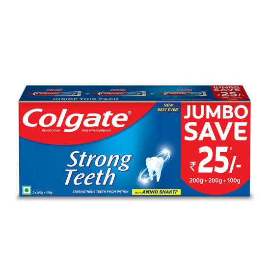 Colgate Strong Teeth Anticavity Toothpaste & Gentle Enamel Ultra Soft Toothbrush - Ultimate Oral Care Combo Colgate Strong Teeth Anticavity Toothpaste & Gentle Enamel Ultra Soft Toothbrush - Ultimate Oral Care Combo