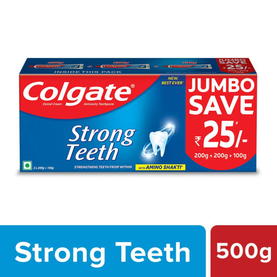 Colgate Strong Teeth Anticavity Toothpaste & Gentle Enamel Ultra Soft Toothbrush - Ultimate Oral Care Combo Colgate Strong Teeth Anticavity Toothpaste & Gentle Enamel Ultra Soft Toothbrush - Ultimate Oral Care Combo