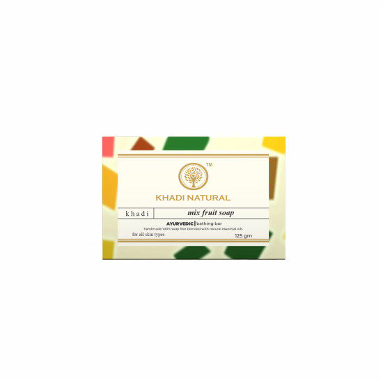 KHADI NATURAL Mix Fruit Soap (Pack of 5) - Enriched with Natural Fruit Extracts