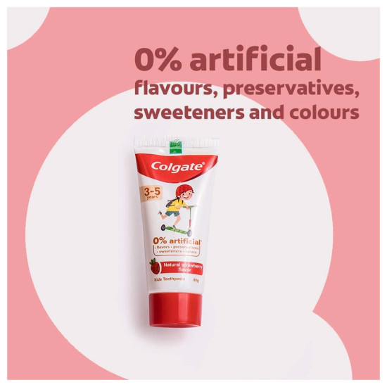 Colgate Kids Anticavity Toothpaste - Natural Strawberry Flavour Colgate Kids Anticavity Toothpaste - Natural Strawberry Flavour
