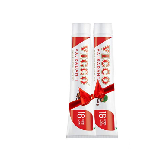 Vicco Vajradanti Ayurvedic Paste - 18 Essential Herbs for Healthy Teeth