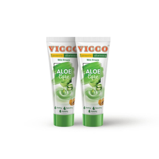 Vicco Turmeric Aloe Vera Skin Cream - Moisturizer for Oily Skin