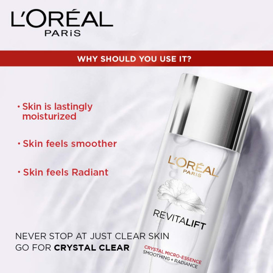 L'Oreal Paris Revitalift Crystal Micro-Essence - Ultra-lightweight Facial Essence with Salicylic Acid