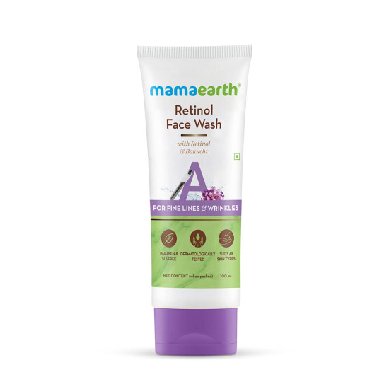 Mamaearth Retinol Face Wash - Reduces Fine Lines & Wrinkles