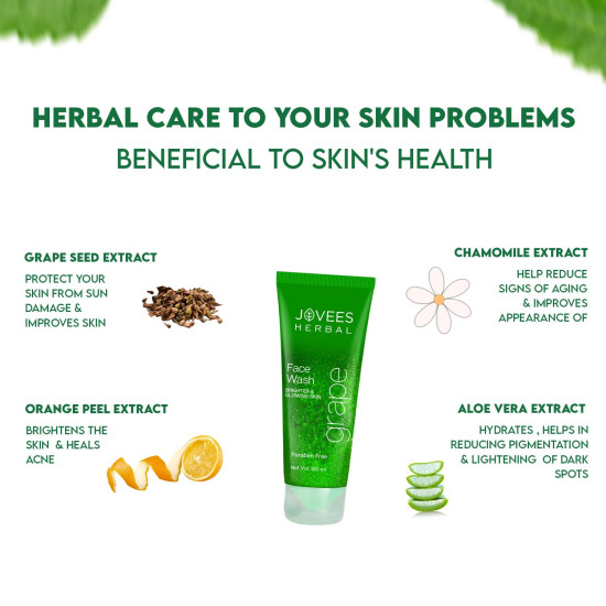 Jovees Herbal Grape Face Wash - Brighter & Glowing Skin