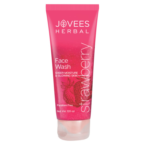 Jovees Herbal Strawberry Face Wash - Hydrating & Glowing Skin