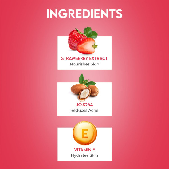 Jovees Herbal Strawberry Face Wash - Hydrating & Glowing Skin