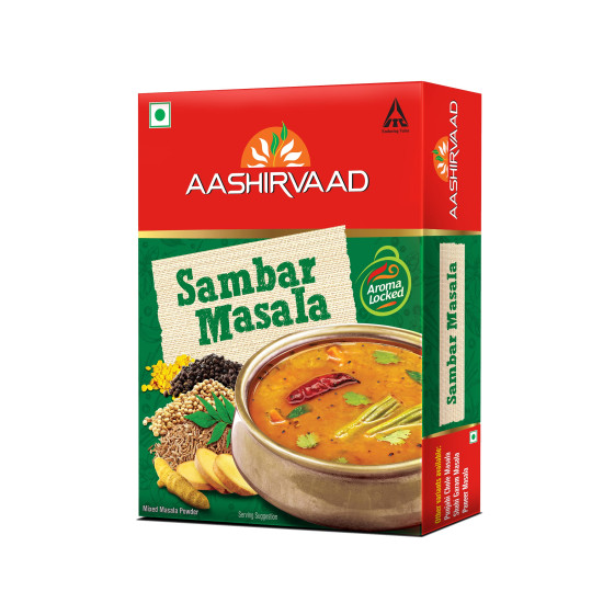 Aashirvaad Sambar Masala, 100g - Authentic South Indian Spice Blend