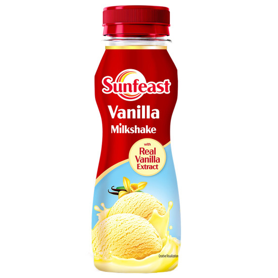 Sunfeast Vanilla Milkshake - Creamy & Smooth with Real Vanilla Extracts