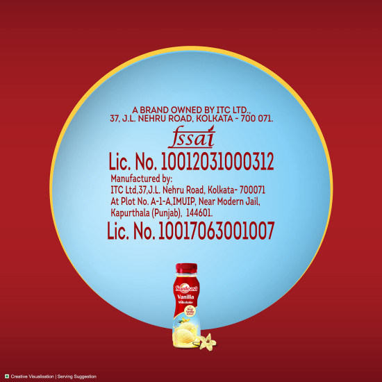 Sunfeast Vanilla Milkshake - Creamy & Smooth with Real Vanilla Extracts