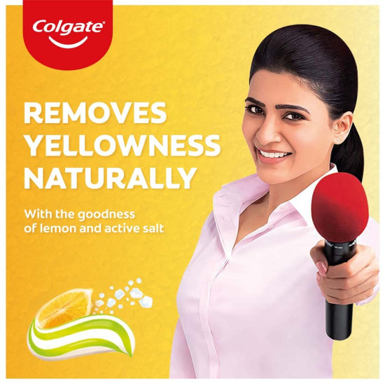 Colgate Active Salt Lemon Toothpaste - Germ-Fighting & Whitening