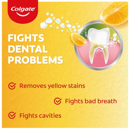 Colgate Active Salt Lemon Toothpaste - Germ-Fighting & Whitening