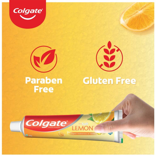 Colgate Active Salt Lemon Toothpaste - Germ-Fighting & Whitening
