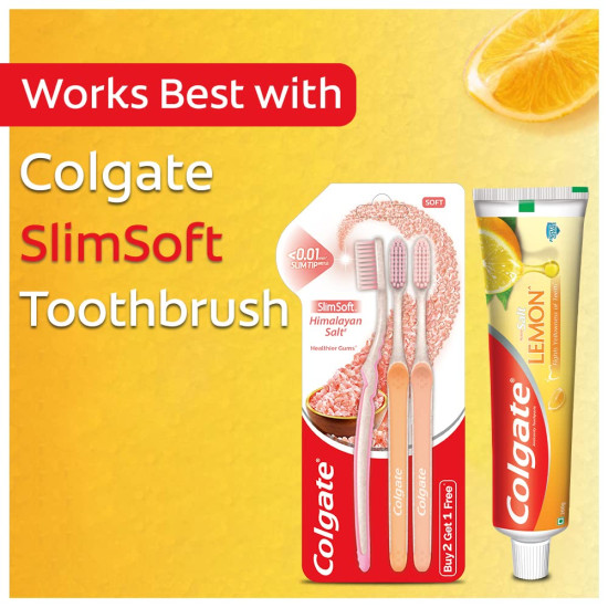Colgate Active Salt Lemon Toothpaste - Germ-Fighting & Whitening