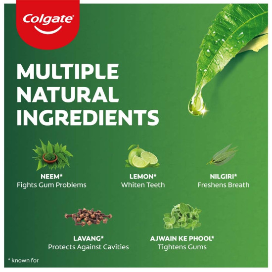 Colgate Active Salt Neem Toothpaste - Germ-Fighting Formula