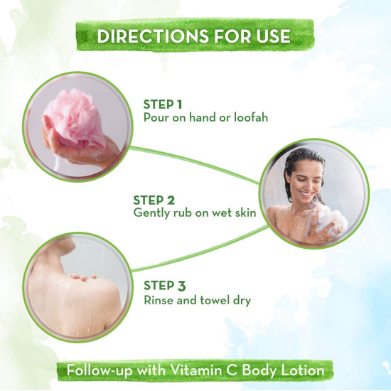 Mamaearth Vitamin C Body Wash - Skin Illumination & Natural Ingredients