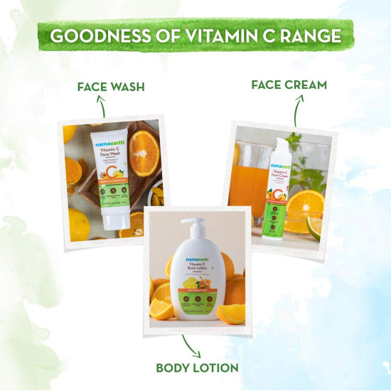 Mamaearth Vitamin C Body Wash - Skin Illumination & Natural Ingredients