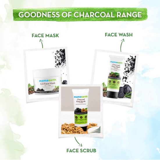Mamaearth Charcoal Body Wash - Deep Cleansing & Mint Freshness
