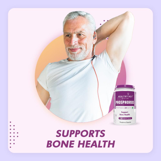 HealthyHey Nutrition Phosphorus - Support Bone Health with 120 Veg. Capsules