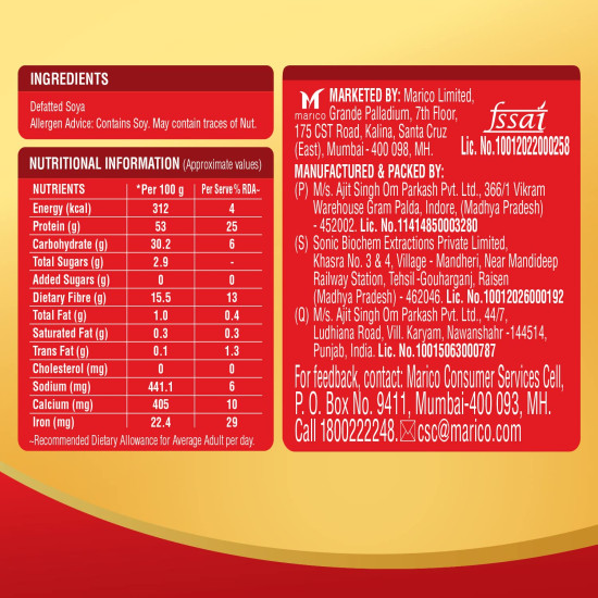 Saffola Soya Chunks - Tender & Juicy, 53% Protein