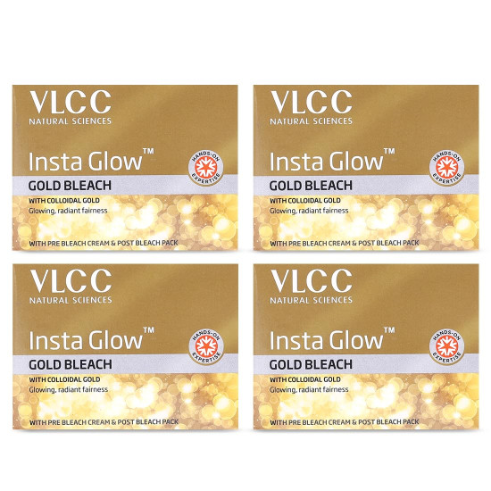 VLCC Insta Glow Gold Bleach - Colloidal Glow for Radiant Skin