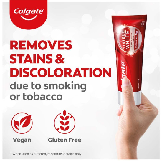 Colgate Visible White Toothpaste and Toothbrush Saver Pack - Advanced Whitening Colgate Visible White Toothpaste and Toothbrush Saver Pack - Advanced Whitening