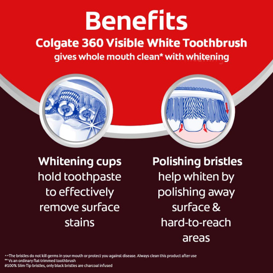 Colgate Visible White Toothpaste and Toothbrush Saver Pack - Advanced Whitening Colgate Visible White Toothpaste and Toothbrush Saver Pack - Advanced Whitening