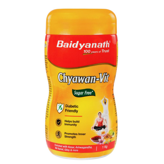 Baidyanath Sugarfree Chyawa-Vit 1kg- Specially Formulated Chyawanprash With No Added Sugar- With Benefits Of Amla, Ashwagandha And Almonds
