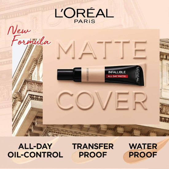 L'Oréal Paris Liquid Foundation - Waterproof, Sweatproof & Heatproof L'Oréal Paris Liquid Foundation - Waterproof, Sweatproof & Heatproof