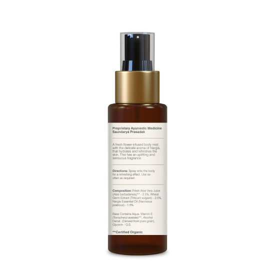 Forest Essentials Travel Size Body Mist Nargis - Luxury Floral Fragrance