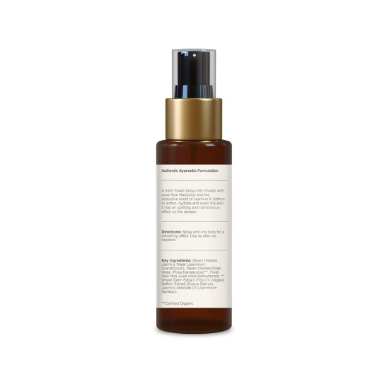 Forest Essentials Travel Size Body Mist Jasmine & Saffron - Luxury Floral Fragrance
