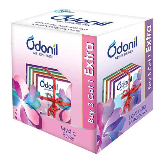 Odonil Air Freshener Blocks 50g - Buy 6 Get 2 Free Assorted