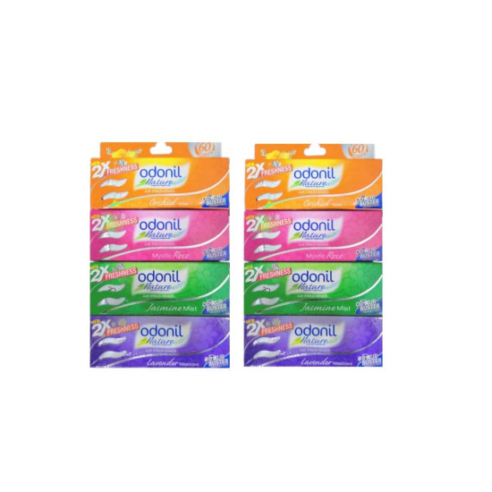 Odonil Air Freshener Blocks 50g - Buy 6 Get 2 Free Assorted