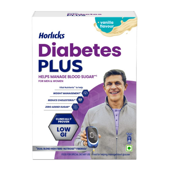 Horlicks Diabetes Plus, Vanilla - Manage Blood Sugar Effectively