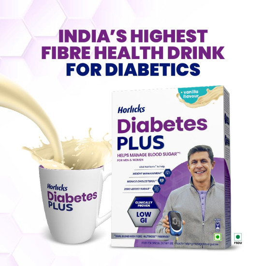 Horlicks Diabetes Plus, Vanilla - Manage Blood Sugar Effectively