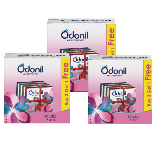 Odonil Bathroom Air Freshener Blocks Mix - Long-lasting Freshness