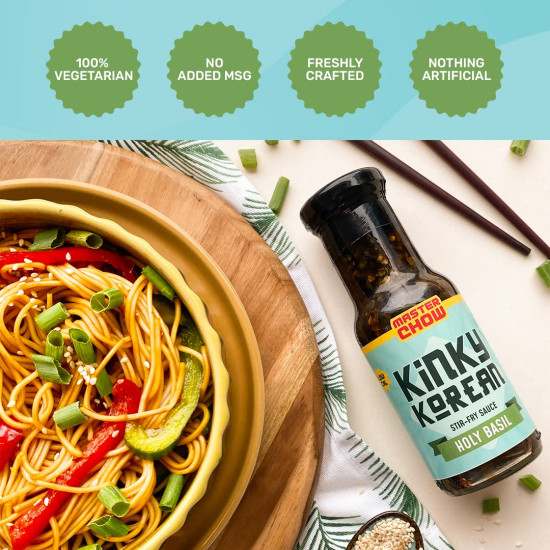 MasterChow Holy Basil Stir Fry Cooking Sauce - Healthy & Non Spicy Delight
