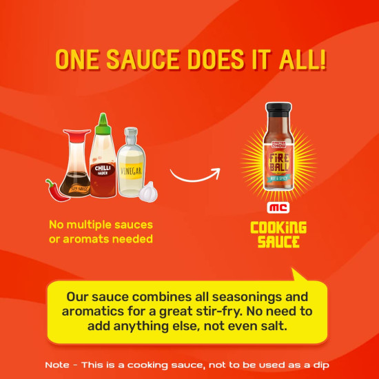 MasterChow Fireball Hot & Spicy Stir Fry Cooking Sauce - Gluten-Free Delight MasterChow Fireball Hot & Spicy Stir Fry Cooking Sauce - Gluten-Free Delight