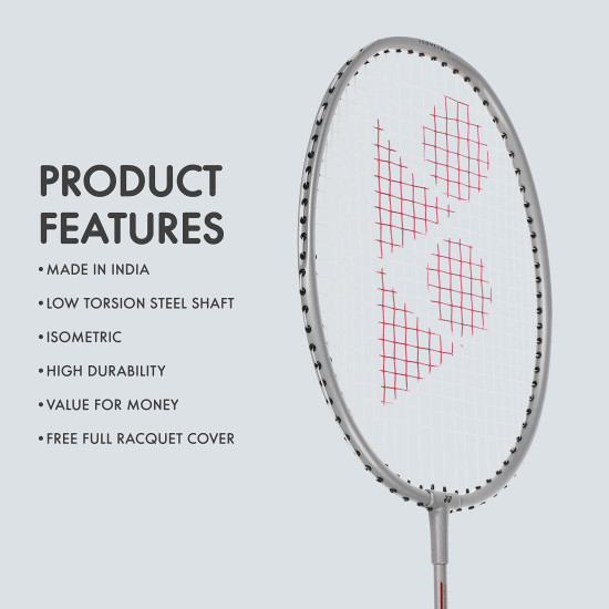 YONEX GR 303i Aluminium Strung Badminton Racket - High Durability for Beginners
