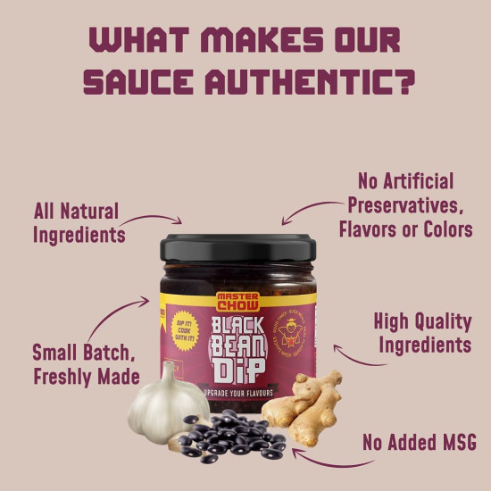 MasterChow Black Bean Dip - Bold & Flavorful Dipping Sauce