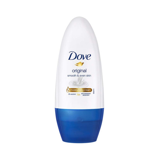 Dove Original Deodorant Roll On For Women - Alcohol-Free & Paraben-Free