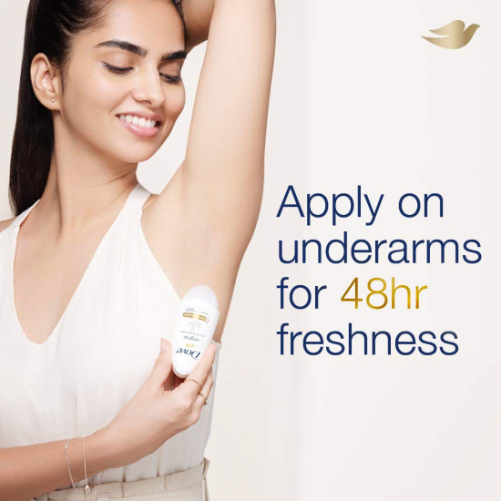 Dove Original Deodorant Roll On For Women - Alcohol-Free & Paraben-Free