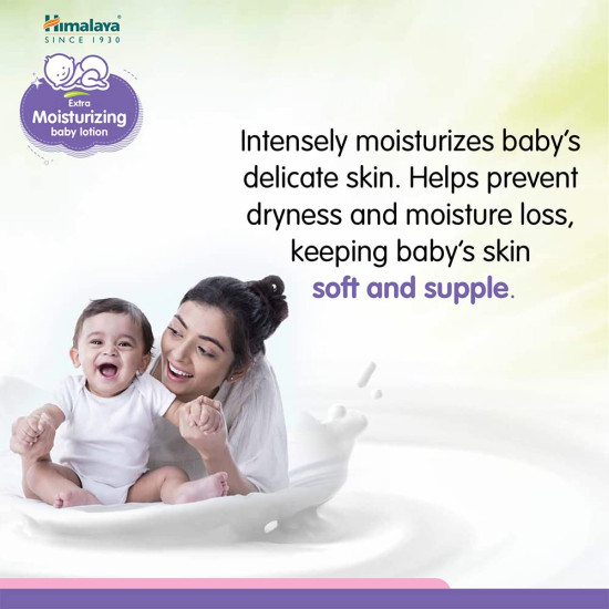 Himalaya Extra Moisturizing Baby Lotion 400 ml - Natural Butters for Soft Skin