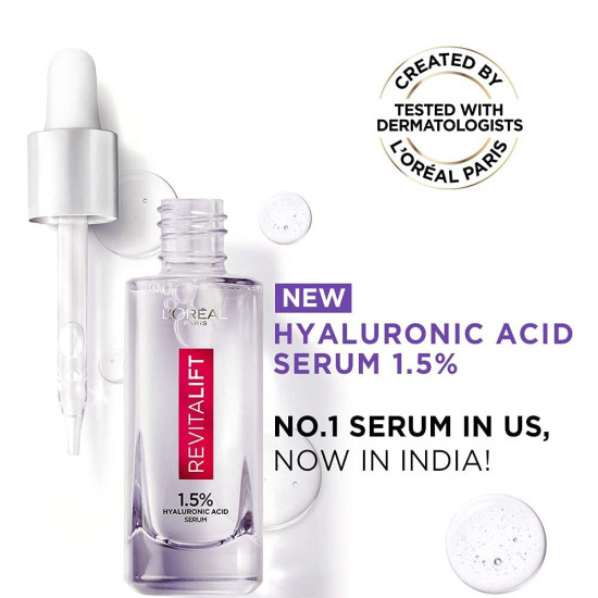 L'Oreal Paris Revitalift 1.5% Hyaluronic Acid Serum - Intense Hydration