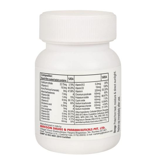 Bakson's Vitamin D Plus - Promotes Calcium Absorption & Bone Health